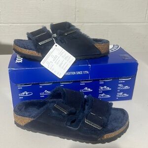 Birkenstock Arizona Shearling Midnight